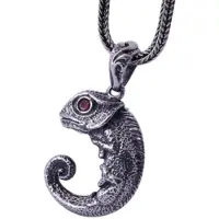 YIRAN Jewelry 925 Sterling Silver Mode Smycken Liten Och Söt Liten Ödla Hänge (Fgl ) gray