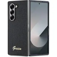 GUESS 4G Glitter Script Fodral till Samsung Galaxy Z Fold 6 - Svart