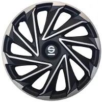 Sparco 4delad Sparcohjulfodral Varese 16tums silver svart