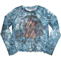 Ginza.se David Bowie: Ladies Long Sleeve Crop Top/Live & Well (Blue) (Mesh) (X-Small)