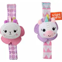Bright Starts Bitskallra - 2-pack - Enhörning &amp; Lama - - One Size - Bitring