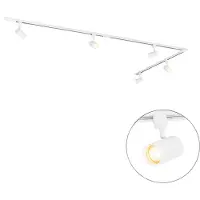 QAZQA Smart skensystem vit 1-fas 5-ljus inkl. Wifi GU10 - Iconic Jeana