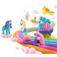 Sonstige Verlage Modellera Regnbåge och Enhörningar lufttorkande 15-pack Hey Clay