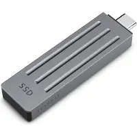 Seagate STMX1000400 - SSD - 1 TB - ultrakompakt - extern (portabel) - USB 3.2 Gen 2 (USB-C kontakt) - mörkgrå - med Rescue Data Recovery