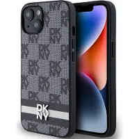 DKNY Dkhcp14spcptssk Iphone 14.15.13 6.1 Leather Checke Mono Pattern&printed Stripes Telefonfodral