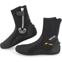Seac Badskor m. Dragkedja - Basic HD 5 mm - Svart - - M - Medium - Badskor