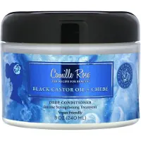 Camille Rose Svart Ricinolja + Cheve, Djupverkande Balsam, 240 ml(8oz)