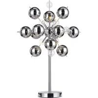 Naeve Bordslampa Wakusei, Förkromad / silver, Vardagsrum / matsal, Metall, Modern, Bordslampa