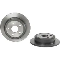 Brembo Bromsskiva 08B52921 bak, full, höggradigt förkolnad, 1 Stycke