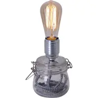Näve Bordslampa Max, Genomskinlig / transpare, Vardagsrum / matsal, Textil / tyger / siden, Vintage, Bordslampa