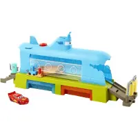 Mattel Disney+ Cars On the Road-lekset - Undervattensbiltvätt - - Färgväxlare - från 3 år och uppåt