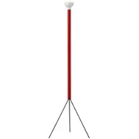 Flos Golvlampa , Luminator, dimbara, Röd, Vardagsrum, Metall