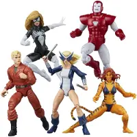 Hasbro Marvel Legends Series MARVEL West Coast Avengers Iron Pym actionfigurer i storleken set om 5 som återger Marvel Legends actionfigurer F7053