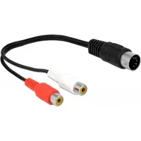 DeLOCK - Ljudkabel - 5 pin DIN hane till RCA hona - 20 cm