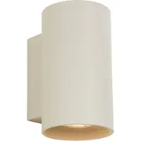 QAZQA Modern vägglampa beige GU10 50 mm rund 2-ljus - Sandy