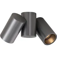 QAZQA Design infälld spotlight gunmetal GU10 50 mm 2-ljus vridbar - Michael