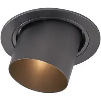QAZQA Modern infälld spotlight, metall, GU10, 50 mm, rund, vridbar - Installa