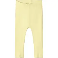 Name it Leggings - Rib - Noos - NbnKab - Pastel Yellow - - 1½ år (86) - Leggings