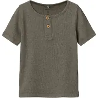 Name it T-shirt - Rib - Noos - NmmKab - Bungee Sladd/Melange - - 6 år (116) - T-shirt