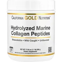 California Gold Nutrition , Hydrolyserad Marin Kollagen Peptider, Osmak, 17,64 oz (500 g)