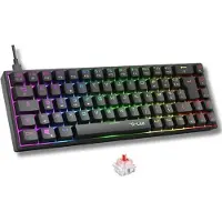 The G-Lab Titan Red Switch Mekaniskt Spelande Tangentbord Spanska
