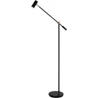 BELID - Cato Golvlampa Dim. Matt Svart/Mässing