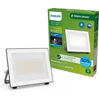 Philips utomhus LED-spot Lois UE flood, 24 W, 5 000 K, IP65 flood, Svart, Aluminium / grå / zink, LED-utomhuslampa