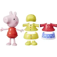 Pipsa Possu Peppa Pig Dress Up Figur med 6 lttanvnda modeaccessoarer 6-tums dockleksaker fr flickor och pojkar 3 och uppt