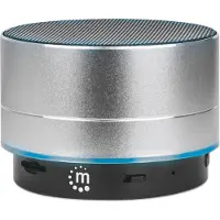 Manhattan Metallic LED speaker-Bluetooth"-Lautsprecher silber