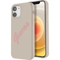 GUESS GUHCP12MLSVSGP iPhone 12/12 Pro 6,1" grårosa/grårosa hårdplastfodral Silikon Vintage