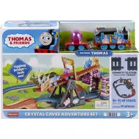 Fisher-Price Thomas & Friends Crystal Caves Adventure-set med motordrivet Thomas-tåg och 2,4 meter spår, Set med tåg och tågbana, 3 År, AAA, Plast, Multifärg