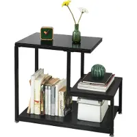 SoBuy Soffbord FBT65-SCH, 65x55x35 cm