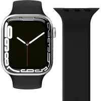 Vonmählen Solo Loop, Rem, Smartwatch, Svart, Apple, Apple Watch 42 mm / 44 mm / 45 mm / 49 mm, Silikon