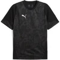 Puma Tränings T-Shirt teamCUP - Svart/Silver/Flat Mörkgrå, storlek Large