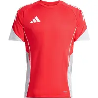 Adidas Tränings T-Shirt Tiro 25 Competition - Ruby/Grå, storlek Small
