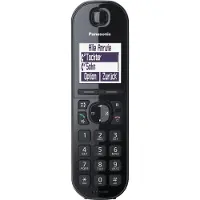 Panasonic KX-TGQ200 - Trådlös digital telefon - DECT\GAP - 3-riktad samtalsförmåg - svart