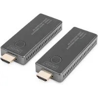Digitus DS-55323 Trådlös HDMI-överföring (Set) 30 m 3840 x 2160 Pixel integrerad LED-display, mobil variant
