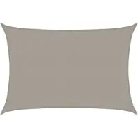 vidaXL Solsegel 160 g/m² rektangulär ljusgrå 2,5x3,5 m HDPE
