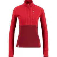 Ulvang Women's Peak Field Half Zip Midlayer Biking Red/Chilli Pepper