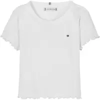 Tommy Hilfiger Essential Ruffle Ribbed Extra Slim Top