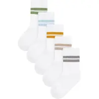 Next Sockor duvblå / saffran / grön / vit