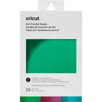 Cricut Jewel Sampler - Foil transfer sheet - 10.1 x 15.2 cm - 24 ark - havsblå, aubergine, smaragd