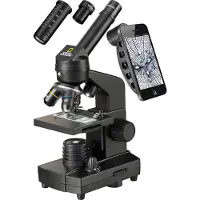 National Geographic 40x-1280x Mikroskop inkl. Smartphone Halterung Genomsiktsmikroskop Monokulär 1280 x infallande ljus, transmitterat ljus
