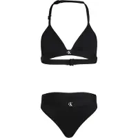 Calvin Klein Girls Triangle Bikini Set CK Monogram