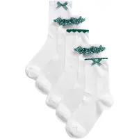Next Sockor mörkgrön / vit