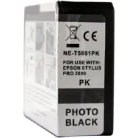 WL Bläckpatron, ersätter Epson T5801, fotosvart, 84 ml