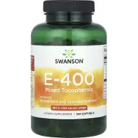 Swanson Health , Vitamin E Blandade Tocopheroler, 400 IU (268 mg), 250 Myggor