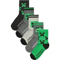 Next Sockor gråmelerad / grön / svart / vit