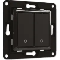 Shelly Wall switch 2 - black Smart ljusströmsbrytare till vägg