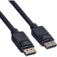 Roline DisplayPort Anslutningskabel DisplayPort-kontakt, DisplayPort-kontakt 2.00 m Svart 11.04.5982 Skärmad DisplayPort-kabel